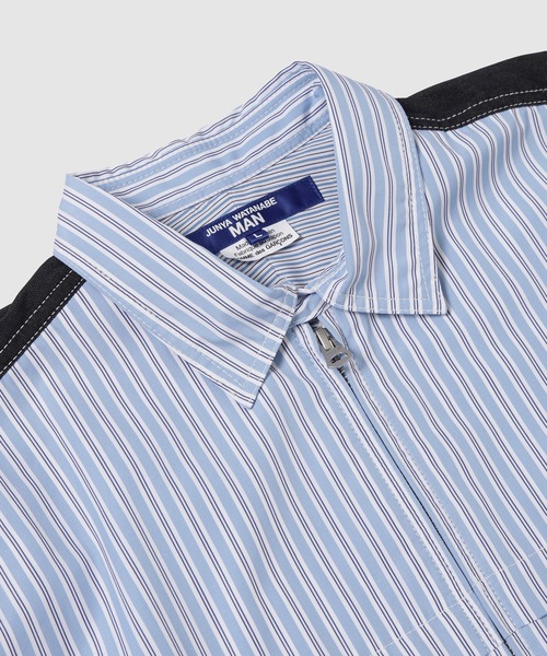 COTTON STRIPE ZIP-UP SHIRTS（シャツ/ブラウス）｜JUNYA WATANABE MAN