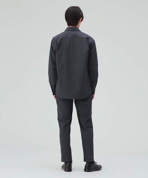 BEAMS HEART(ビームスハート)の「ミニリップストップ ナイロン シャツ(接触冷感)(シャツ/ブラウス・メンズ・ブラック/グレー・MEDIUM/SMALL/X-LARGE/LARGE)」の15枚目の写真
