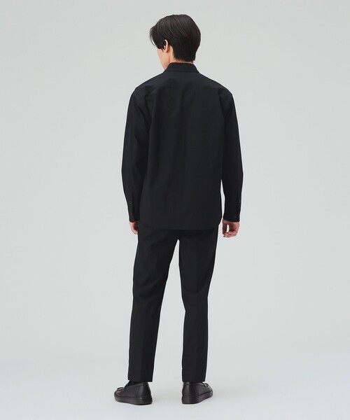 BEAMS HEART(ビームスハート)の「ミニリップストップ ナイロン シャツ(接触冷感)(シャツ/ブラウス・メンズ・ブラック/グレー・MEDIUM/SMALL/X-LARGE/LARGE)」の6枚目の写真