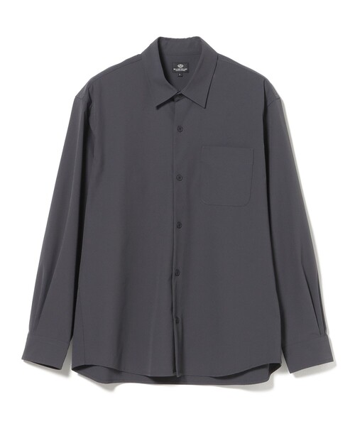 BEAMS HEART(ビームスハート)の「ミニリップストップ ナイロン シャツ(接触冷感)(シャツ/ブラウス・メンズ・ブラック/グレー・MEDIUM/SMALL/X-LARGE/LARGE)」の16枚目の写真
