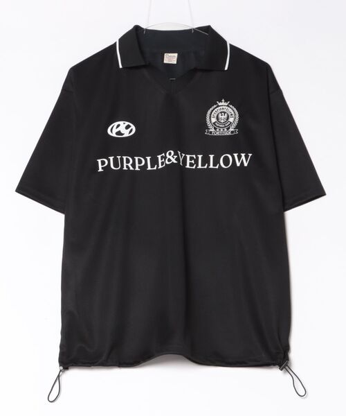 Purple&Yellow(パープルアンドイエロー)の「ゲームシャツ(Tシャツ/カットソー・メンズ・ホワイト/ブラック・SMALL/MEDIUM/LARGE)」の2枚目の写真