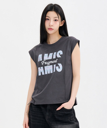 レディースクールグラフィックスリーブレスTシャツ-FCRG5961E0L