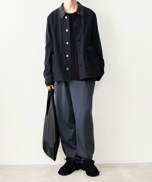 ATTACHMENT(アタッチメント)の「コットンダブルフェイス ラウンジトラウザーズ / COTTON DOUBLE FACE LOUNGE TROUSERS(その他パンツ・メンズ・グレイッシュベージュ/ダークグレー/ネイビー/ブラック・1/2/3/4/5)」の11枚目の写真