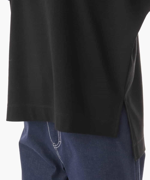 MK MICHEL KLEIN（エムケーミッシェルクラン）の「[UVカット/接触冷感/洗える]ギャザータックスリーブカットソー（Tシャツ/カットソー・レディース・ライトグリーン/ブラック・38）」の9枚目の写真