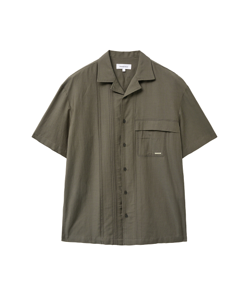 MISEKISEOUL MEN(ミセキソウルメンズ)の「Stitch bowling shirt KHAKI(シャツ/ブラウス・メンズ・その他・2/3)」の2枚目の写真