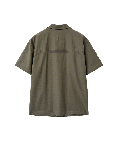 MISEKISEOUL MEN(ミセキソウルメンズ)の「Stitch bowling shirt KHAKI(シャツ/ブラウス・メンズ・その他・2/3)」の3枚目の写真