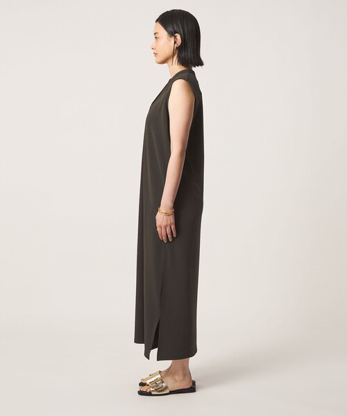 A DAY IN THE LIFE UNITED ARROWS(アデイインザライフユナイテッドアローズ)の「ジャガード スキッパー ノースリーブワンピース <A DAY IN THE LIFE>(ワンピース・レディース・コバルトブルー/ダークブラウン/ブラック/イエロー・FREE)」の7枚目の写真