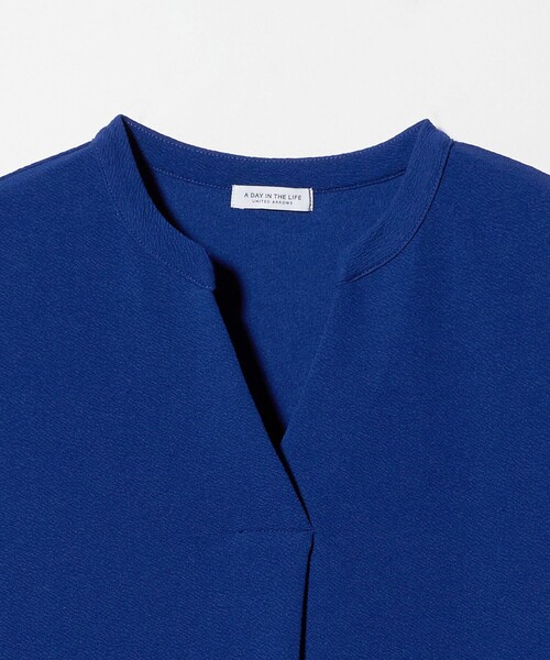 A DAY IN THE LIFE UNITED ARROWS(アデイインザライフユナイテッドアローズ)の「ジャガード スキッパー ノースリーブワンピース <A DAY IN THE LIFE>(ワンピース・レディース・コバルトブルー/ダークブラウン/ブラック/イエロー・FREE)」の10枚目の写真