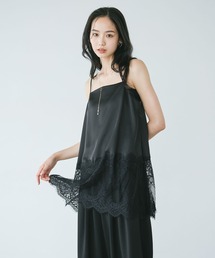 Andemiu（アンデミュウ）の「サテンレースキャミ（シャツ/ブラウス）」
