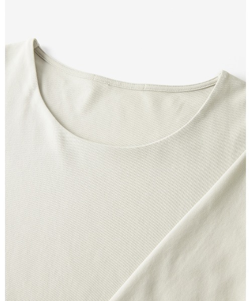 DoCLASSE( ドゥクラッセ)の「ハイカウントコットン・ジャケットイン(Tシャツ/カットソー・レディース・キナリ/ライトグレー/ダークグレー/キャメル/ダークネイビー・M/3L/S/L)」の7枚目の写真