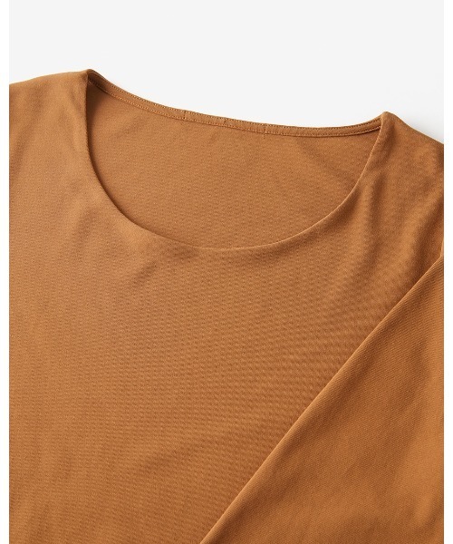 DoCLASSE( ドゥクラッセ)の「ハイカウントコットン・ジャケットイン(Tシャツ/カットソー・レディース・キナリ/ライトグレー/ダークグレー/キャメル/ダークネイビー・M/3L/S/L)」の13枚目の写真