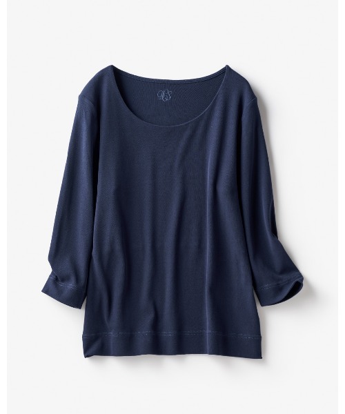 DoCLASSE( ドゥクラッセ)の「ハイカウントコットン・ジャケットイン(Tシャツ/カットソー・レディース・キナリ/ライトグレー/ダークグレー/キャメル/ダークネイビー・M/3L/S/L)」の18枚目の写真