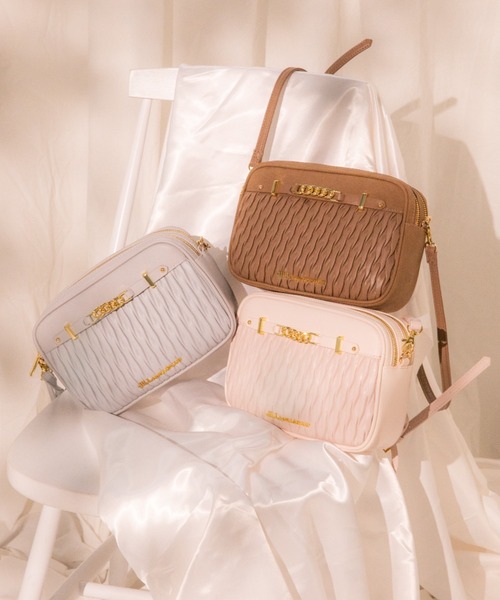 JILL by JILL STUART（ジルバイジルスチュアート）の「パフィーポシェット（ショルダーバッグ・レディース・ブルー/ピンク/ブラウン系その他・FREE）」の4枚目の写真