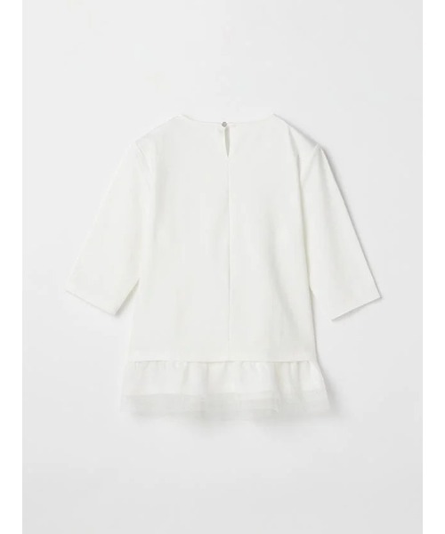 Perfect Suit FActory（パーフェクトスーツファクトリー）の「レースペプラムカットトップス（Tシャツ/カットソー・レディース・ブラック・M）」の13枚目の写真