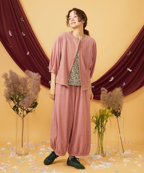 Jocomomola（ホコモモラ）の「【リバーシブル】Directo カットソーイージーパンツ（その他パンツ・レディース・ダークインディゴブルー/レッド・40）」の5枚目の写真