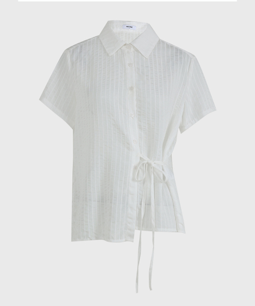 MICANE(ミケーネ)の「ウィラディストラップシャツ(シャツ/ブラウス・レディース・スカイブルー/アイボリー・SMALL/MEDIUM/LARGE/X-LARGE)」の11枚目の写真