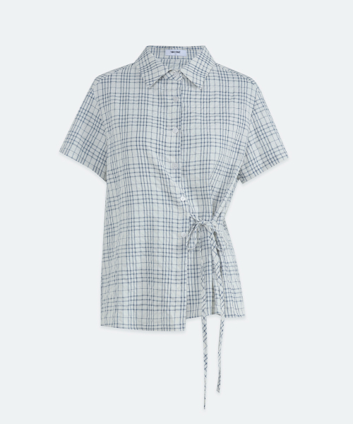 MICANE(ミケーネ)の「ウィラディストラップシャツ(シャツ/ブラウス・レディース・スカイブルー/アイボリー・SMALL/MEDIUM/LARGE/X-LARGE)」の12枚目の写真