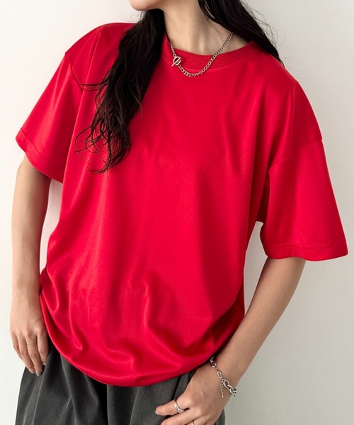 NEWTRAL(ニュートラル)の「【NEWTRAL(ニュートラル)】/無地 クルーネック 半袖 Tシャツ ドライメッシュ/208 4.2oz Basic Dry Mesh Tee(Tシャツ/カットソー・レディース・レッド/ブラック/ホワイト/ブルー/ネイビー・L/XXL/XL/M/S)」の5枚目の写真