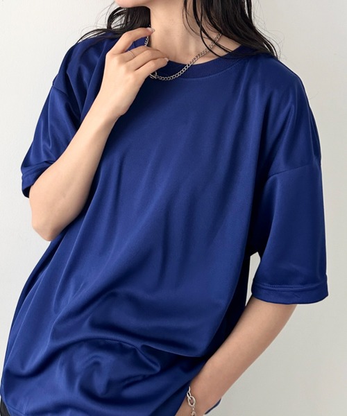 NEWTRAL(ニュートラル)の「【NEWTRAL(ニュートラル)】/無地 クルーネック 半袖 Tシャツ ドライメッシュ/208 4.2oz Basic Dry Mesh Tee(Tシャツ/カットソー・レディース・レッド/ブラック/ホワイト/ブルー/ネイビー・L/XXL/XL/M/S)」の4枚目の写真