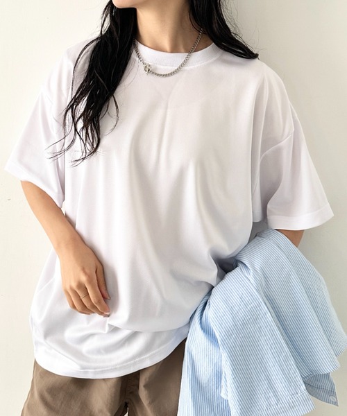 NEWTRAL(ニュートラル)の「【NEWTRAL(ニュートラル)】/無地 クルーネック 半袖 Tシャツ ドライメッシュ/208 4.2oz Basic Dry Mesh Tee(Tシャツ/カットソー・レディース・レッド/ブラック/ホワイト/ブルー/ネイビー・L/XXL/XL/M/S)」の15枚目の写真