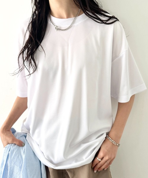 NEWTRAL(ニュートラル)の「【NEWTRAL(ニュートラル)】/無地 クルーネック 半袖 Tシャツ ドライメッシュ/208 4.2oz Basic Dry Mesh Tee(Tシャツ/カットソー・レディース・レッド/ブラック/ホワイト/ブルー/ネイビー・L/XXL/XL/M/S)」の12枚目の写真