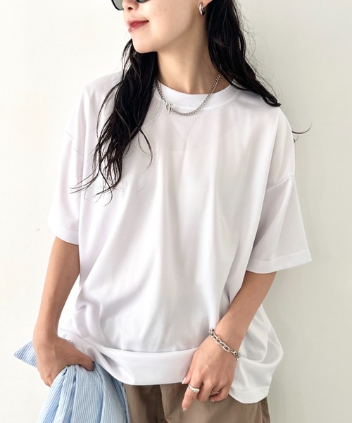 NEWTRAL(ニュートラル)の「【NEWTRAL(ニュートラル)】/無地 クルーネック 半袖 Tシャツ ドライメッシュ/208 4.2oz Basic Dry Mesh Tee(Tシャツ/カットソー・レディース・レッド/ブラック/ホワイト/ブルー/ネイビー・L/XXL/XL/M/S)」の16枚目の写真