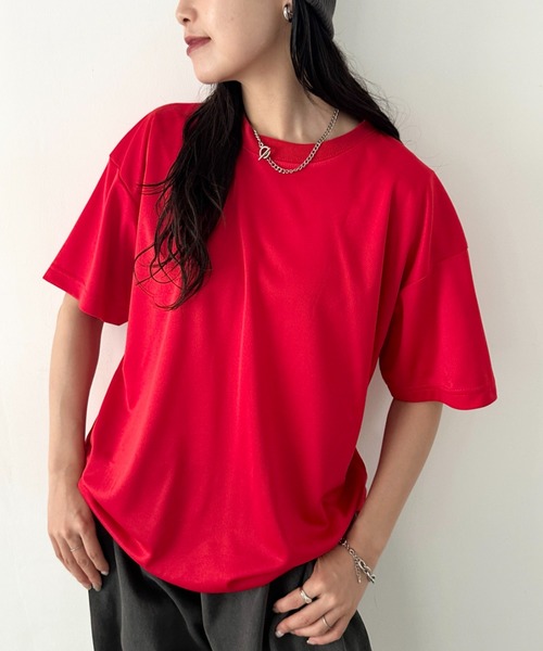 NEWTRAL(ニュートラル)の「【NEWTRAL(ニュートラル)】/無地 クルーネック 半袖 Tシャツ ドライメッシュ/208 4.2oz Basic Dry Mesh Tee(Tシャツ/カットソー・レディース・レッド/ブラック/ホワイト/ブルー/ネイビー・L/XXL/XL/M/S)」の8枚目の写真
