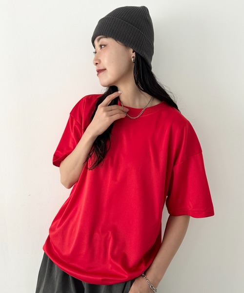 NEWTRAL(ニュートラル)の「【NEWTRAL(ニュートラル)】/無地 クルーネック 半袖 Tシャツ ドライメッシュ/208 4.2oz Basic Dry Mesh Tee(Tシャツ/カットソー・レディース・レッド/ブラック/ホワイト/ブルー/ネイビー・L/XXL/XL/M/S)」の9枚目の写真