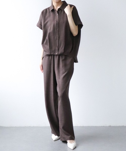 Jines(ジネス)の「カルゼヴィンテージワイドパンツ(スラックス・レディース・グレー/ブラウン/ブルー・38)」の20枚目の写真