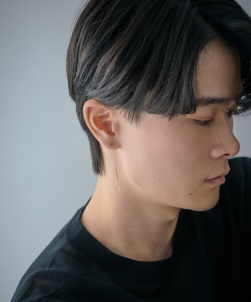 Jouete（ジュエッテ）の「PT900 ピアス バークチップチェーン（ピアス（両耳用）・レディース・プラチナム・FREE）」の6枚目の写真