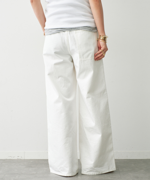 Johnbull（ジョンブル）の「【JOHNBULL/ジョンブル】WORK PANTS（その他パンツ・レディース・ホワイト・38/36/34）」の4枚目の写真