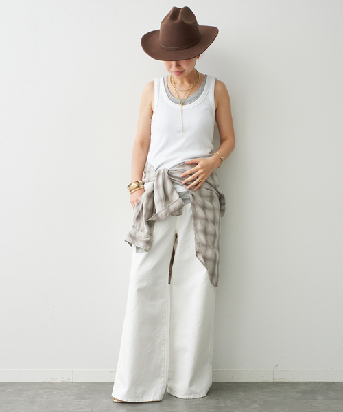 Johnbull（ジョンブル）の「【JOHNBULL/ジョンブル】WORK PANTS（その他パンツ・レディース・ホワイト・38/36/34）」の5枚目の写真