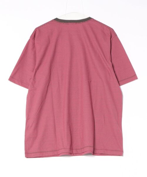 ADAM ET ROPE'(アダムエロペ)の「BORDER T-SHIRT(Tシャツ/カットソー・メンズ・ターコイズブルー/ピンク/イエロー・L/XL/M)」の4枚目の写真