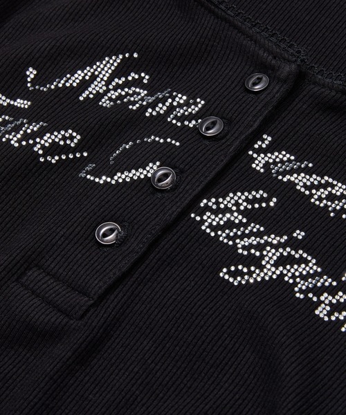 NOMANUAL（NOMANUAL）の「【NOMANUAL×TRUE RELIGION】NO RELIGION SHIRRING SLEEVELESS TEE / 【ノーマニュアル×トゥルーレリジョン】ノーレリジョンヘンリーネックシャーリングタンクトップ（タンクトップ・レディース・チャコール/ブラック/ホワイト・M/S）」の17枚目の写真