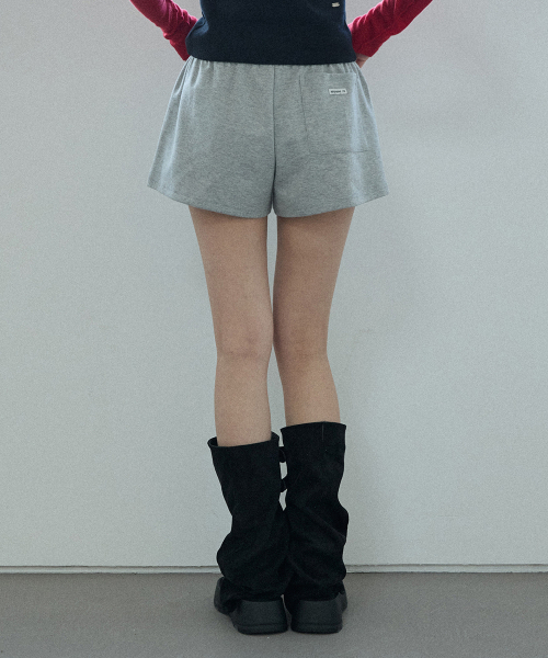 RENSE（レンセ）の「Wide Sweat Shorts Melange Gray（スウェットパンツ・レディース・その他・OS）」の2枚目の写真