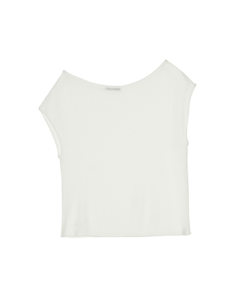 NICK&NICOLE(ニックアンドニコール)の「TEXTURED BOAT NECK KNIT TOP_IVORY(Tシャツ/カットソー・レディース・その他・FREE)」の2枚目の写真