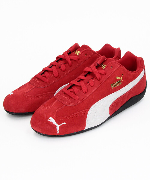PUMA(プーマ)の「PUMA/プーマ ユニセックス スピードキャット OG スニーカー(スニーカー・メンズ・ブラック/レッド・10/7/9/8)」の2枚目の写真