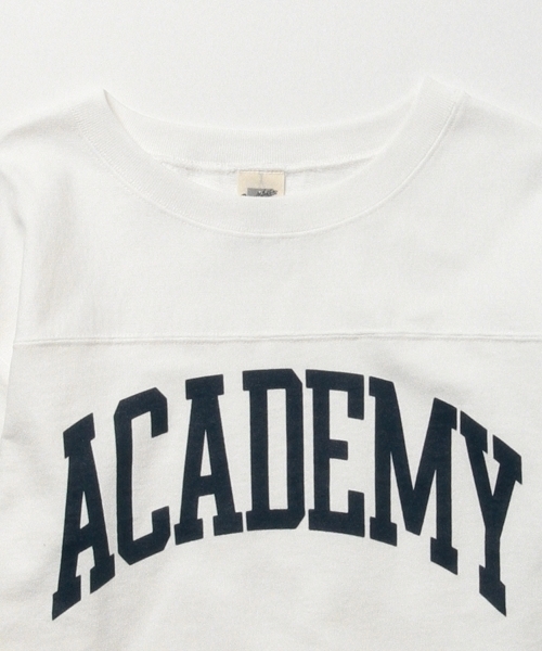 B:MING by BEAMS（ビーミングバイビームス）の「RUSSELL ATHLETIC×ビーミング by ビームス / 別注 ミニ裏毛7分袖Tシャツ（Tシャツ/カットソー・レディース・ホワイト/ホワイト系その他/オリーブ・ONE SIZE）」の8枚目の写真