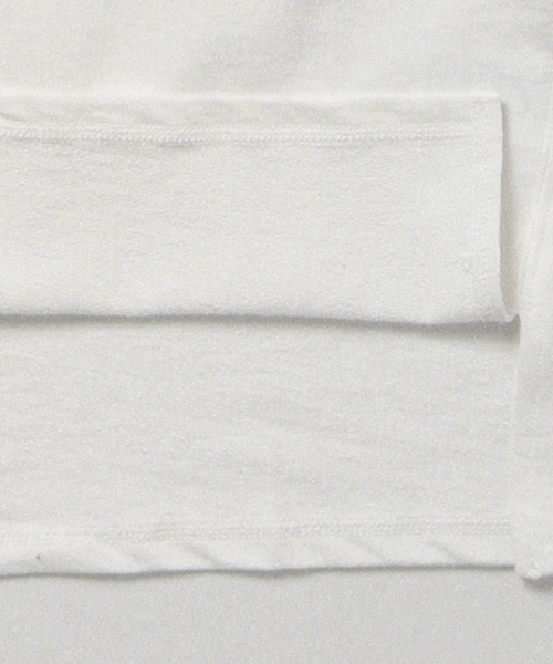 B:MING by BEAMS（ビーミングバイビームス）の「RUSSELL ATHLETIC×ビーミング by ビームス / 別注 ミニ裏毛7分袖Tシャツ（Tシャツ/カットソー・レディース・ホワイト/ホワイト系その他/オリーブ・ONE SIZE）」の22枚目の写真