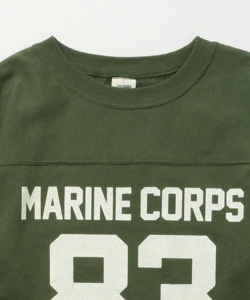 B:MING by BEAMS（ビーミングバイビームス）の「RUSSELL ATHLETIC×ビーミング by ビームス / 別注 ミニ裏毛7分袖Tシャツ（Tシャツ/カットソー・レディース・ホワイト/ホワイト系その他/オリーブ・ONE SIZE）」の10枚目の写真