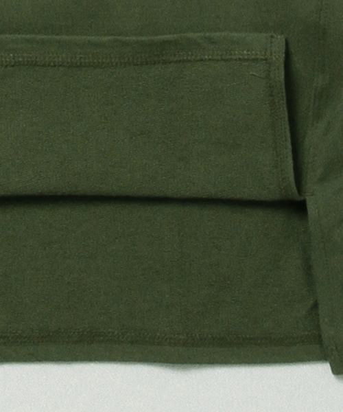 B:MING by BEAMS（ビーミングバイビームス）の「RUSSELL ATHLETIC×ビーミング by ビームス / 別注 ミニ裏毛7分袖Tシャツ（Tシャツ/カットソー・レディース・ホワイト/ホワイト系その他/オリーブ・ONE SIZE）」の19枚目の写真