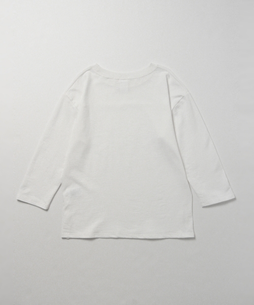 B:MING by BEAMS（ビーミングバイビームス）の「RUSSELL ATHLETIC×ビーミング by ビームス / 別注 ミニ裏毛7分袖Tシャツ（Tシャツ/カットソー・レディース・ホワイト/ホワイト系その他/オリーブ・ONE SIZE）」の20枚目の写真