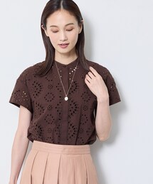 Reflect（リフレクト）の「【通勤◎】カットワーク刺繍レース シャツブラウス（シャツ/ブラウス）」