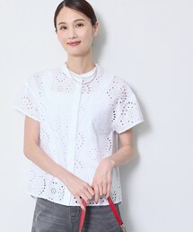 Reflect（リフレクト）の「【通勤◎】カットワーク刺繍レース シャツブラウス（シャツ/ブラウス）」