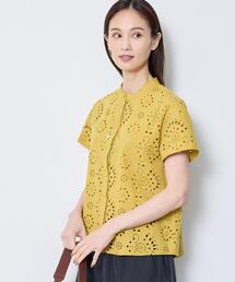 Reflect | 【通勤◎】カットワーク刺繍レース シャツブラウス(シャツ/ブラウス)