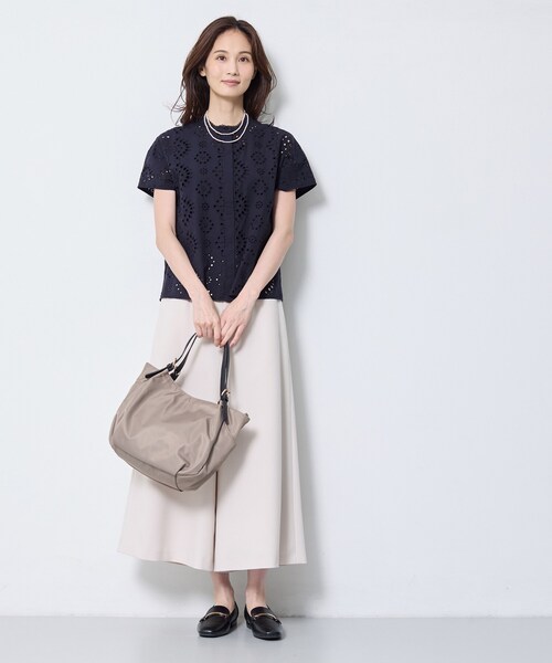 Reflect（リフレクト）の「【通勤◎】カットワーク刺繍レース シャツブラウス（シャツ/ブラウス・レディース・マスタード/ホワイト/ブラウン系その他/ネイビー・07/09/11/13/15 /17）」の18枚目の写真