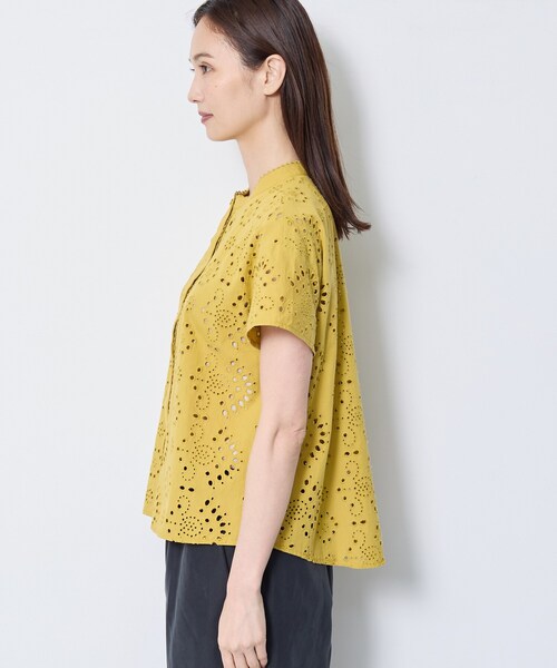 Reflect（リフレクト）の「【通勤◎】カットワーク刺繍レース シャツブラウス（シャツ/ブラウス・レディース・マスタード/ホワイト/ブラウン系その他/ネイビー・07/09/11/13/15 /17）」の22枚目の写真