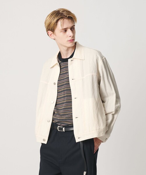 BEAUTY&YOUTH UNITED ARROWS(ビューティーアンドユースユナイテッドアローズ)の「リンクル Gジャケット(その他アウター・メンズ・ブラック/オフホワイト・S/M/XL/L)」の1枚目の写真