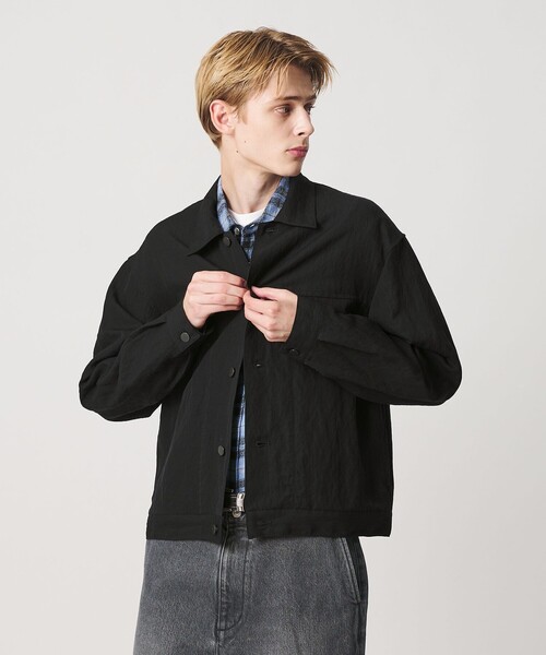 BEAUTY&YOUTH UNITED ARROWS(ビューティーアンドユースユナイテッドアローズ)の「リンクル Gジャケット(その他アウター・メンズ・ブラック/オフホワイト・S/M/XL/L)」の4枚目の写真