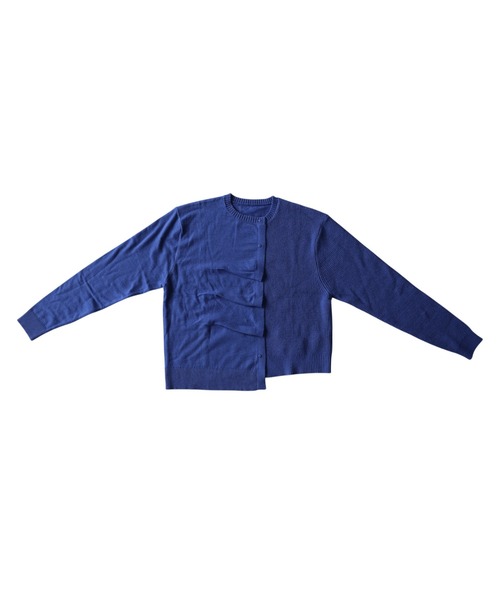 antiqua(アンティカ)の「カシミヤタッチ ドレープ ニットカーディガン(ニット/セーター・レディース・ブラック/杢グレー/ブルー・ONESIZE)」の17枚目の写真
